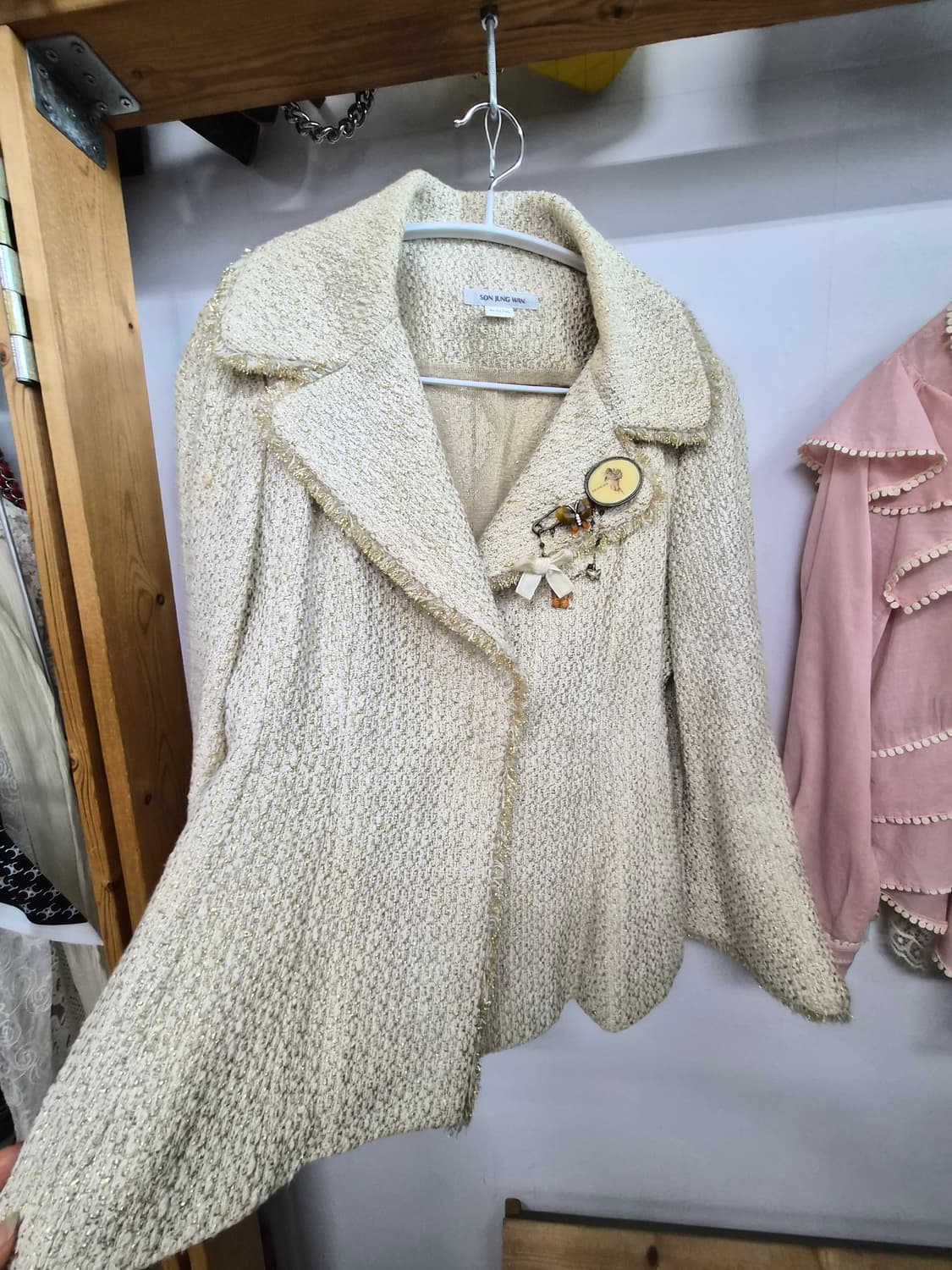 손정완 플레어 트위드자켓 상품이미지6