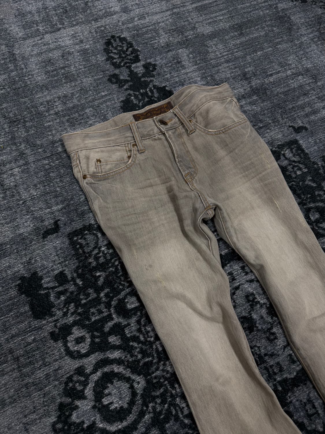Goa 00s vintage grey boots cut denim pan 상품이미지3