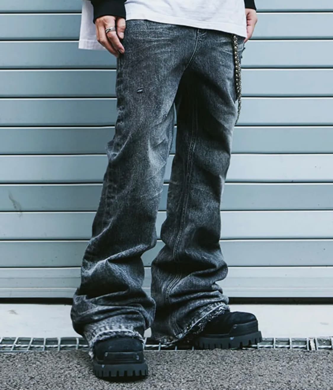 로어링라드 플레어 워시드 데님팬츠 상품이미지3