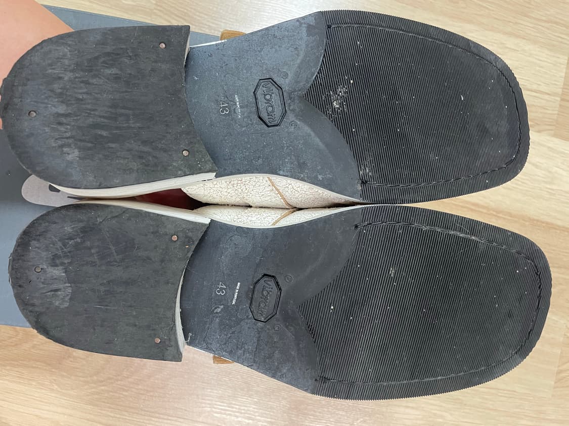 아워레가시 카미온 뮬 화이트 베이지 / 43 상품이미지4