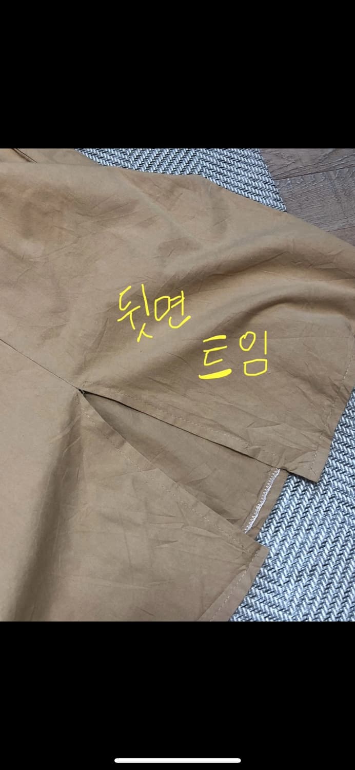 빈티지 베이지 카고 롱 스커트 상품이미지4