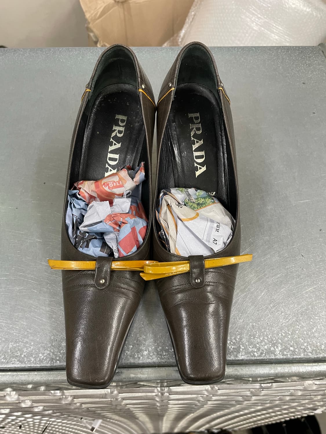 프라다 레더 펌프스 35 (gr-4682) 상품이미지5