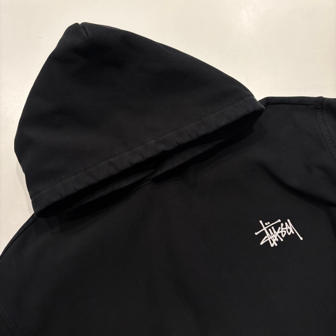 [XL] 스투시 베이식 2022 블랙 스웻 후드티 D341 상품이미지4