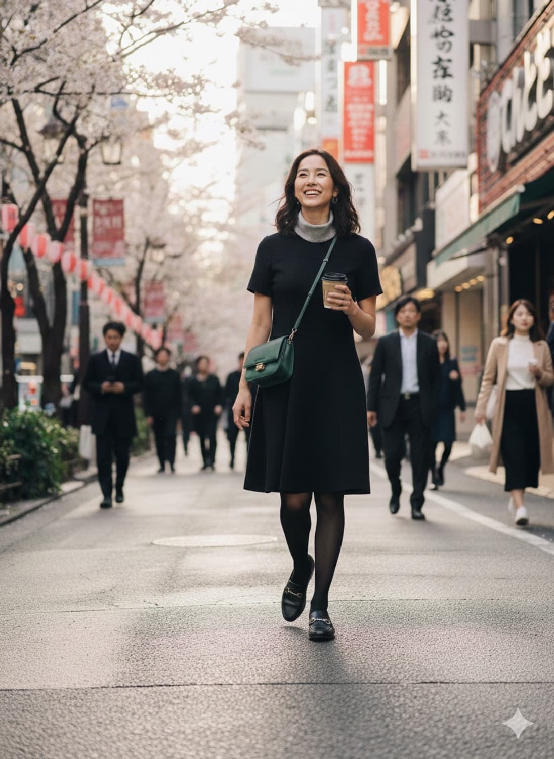 Japanese Mica lady wool dress 상품이미지5