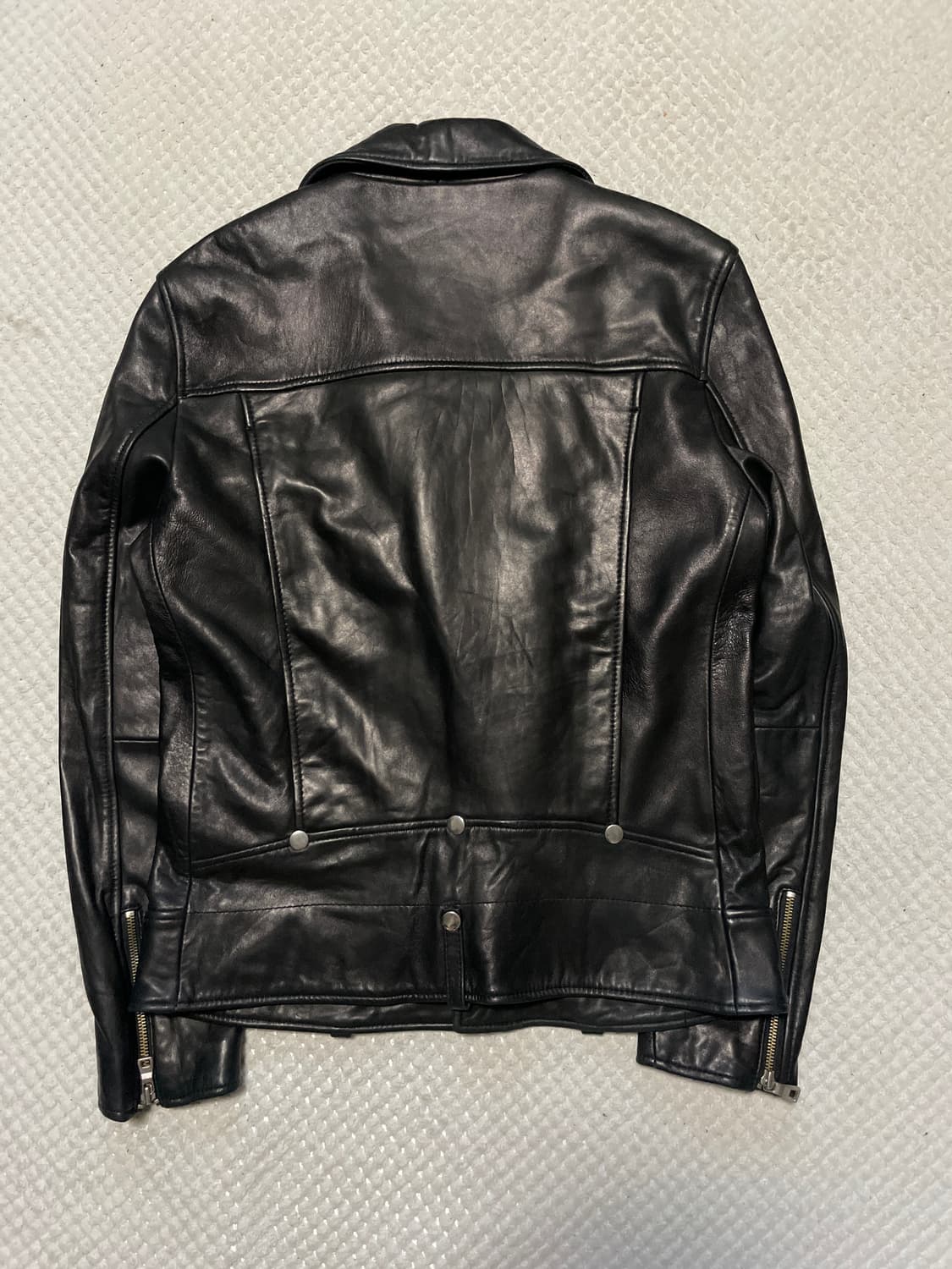 웨스턴 무드 이태리 램스킨 양가죽 클래식 레더 자켓 상품이미지2