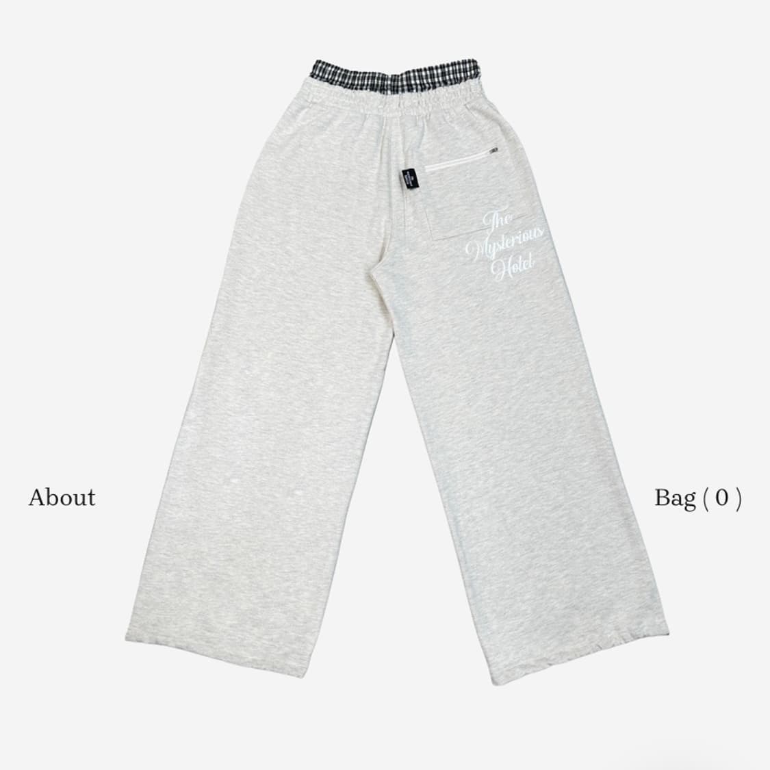 더미스테리어스호텔 레이어드 새깅 트레이닝 팬츠 바지 상품이미지1