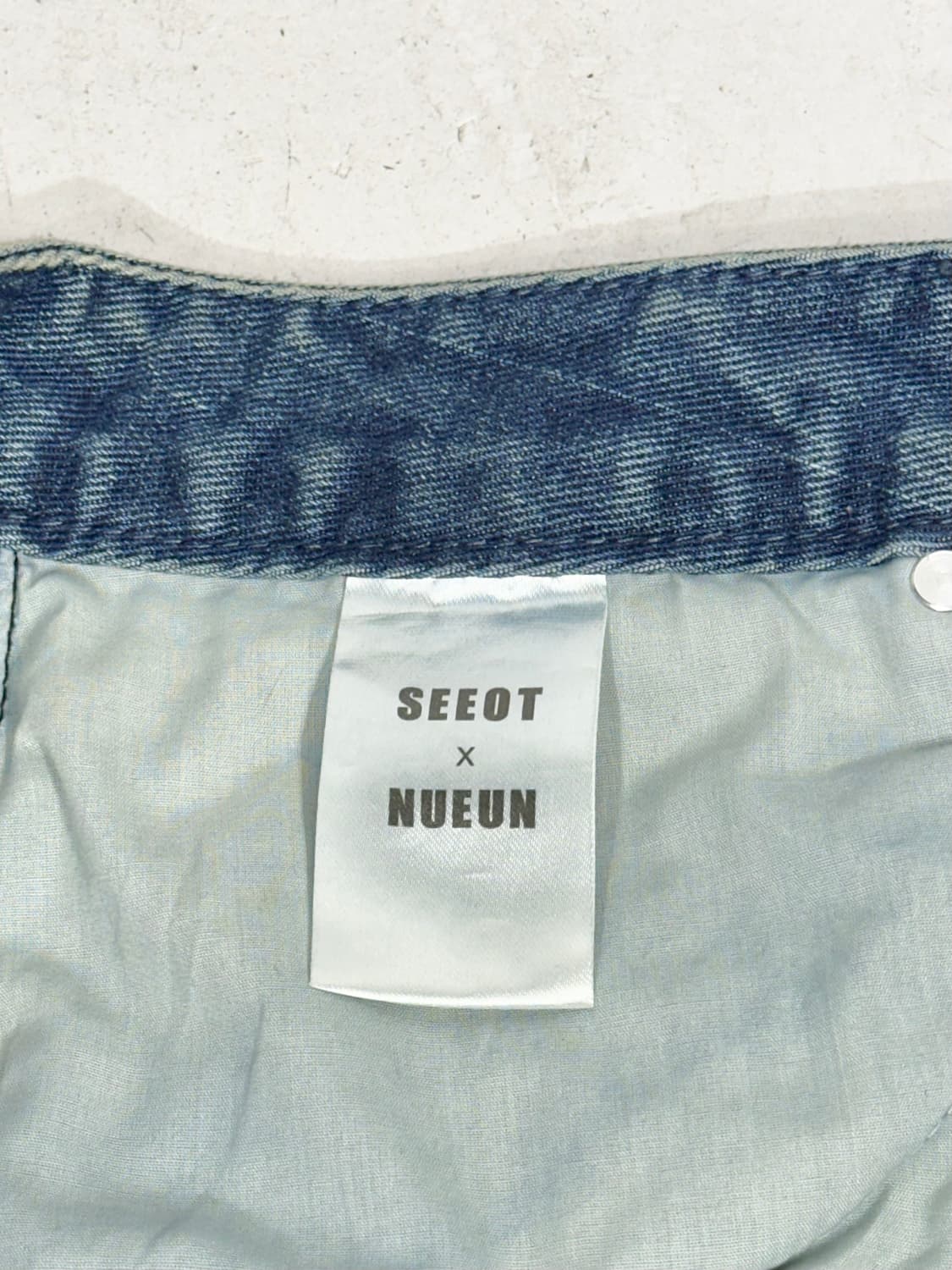 빈티지 연청 대대장 와이드 포켓 디테일 데님 청바지 카고 팬츠  상품이미지7