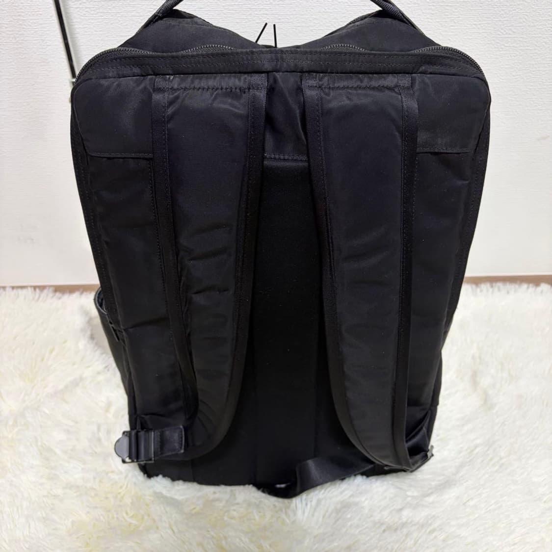 극미품 PORTER 나일론 블랙 백팩 상품이미지5