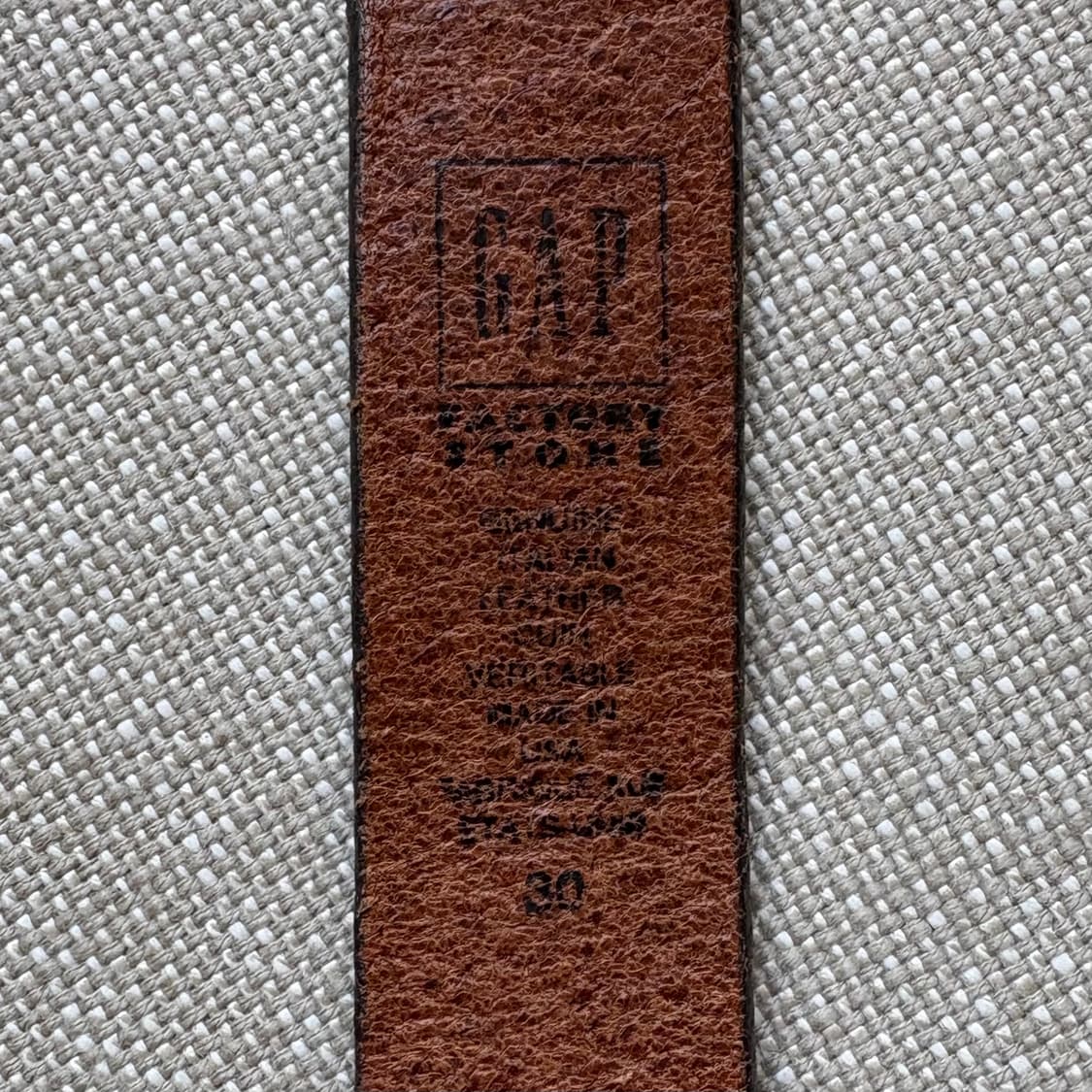 (30) 90s USA GAP 위스키 브라운 레더 솔리드 브라스 벨트 상품이미지9