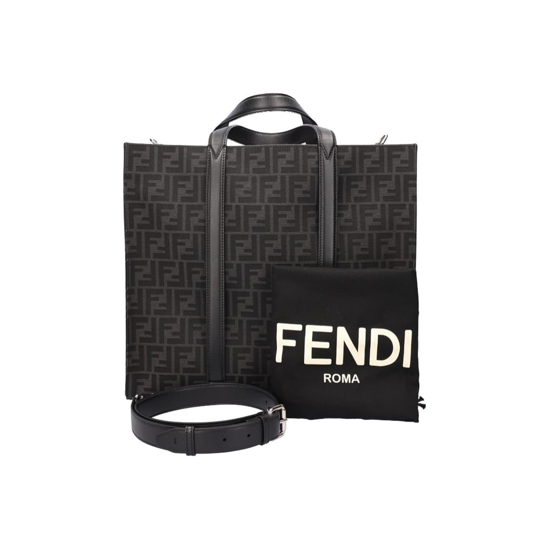 펜디 7VA390 쇼퍼 토트백 패브릭 블랙 상품이미지9