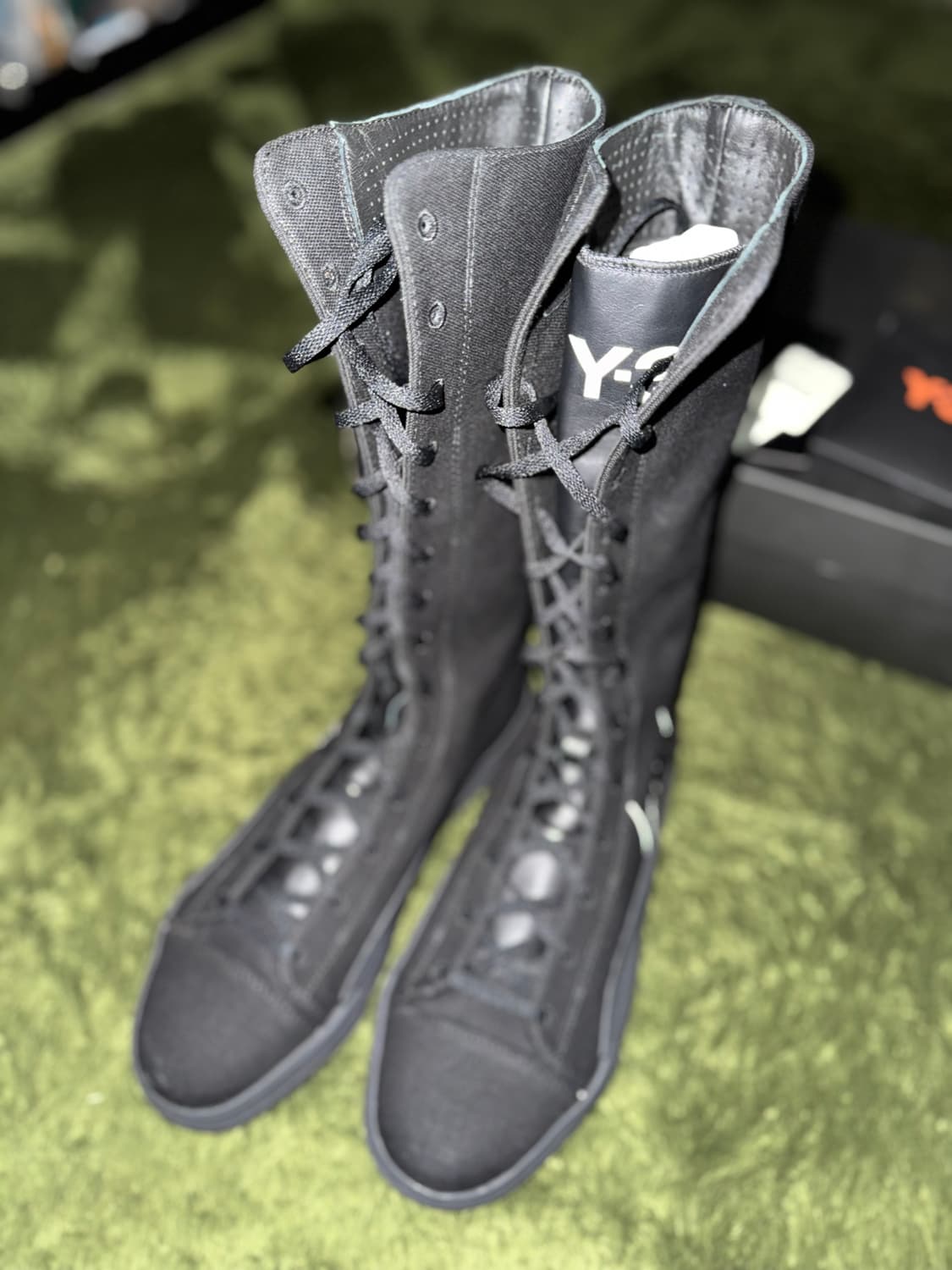 [275] Y-3 요지 야마모토 아디다스 유벤 엠브로더리 로고 부츠 상품이미지2