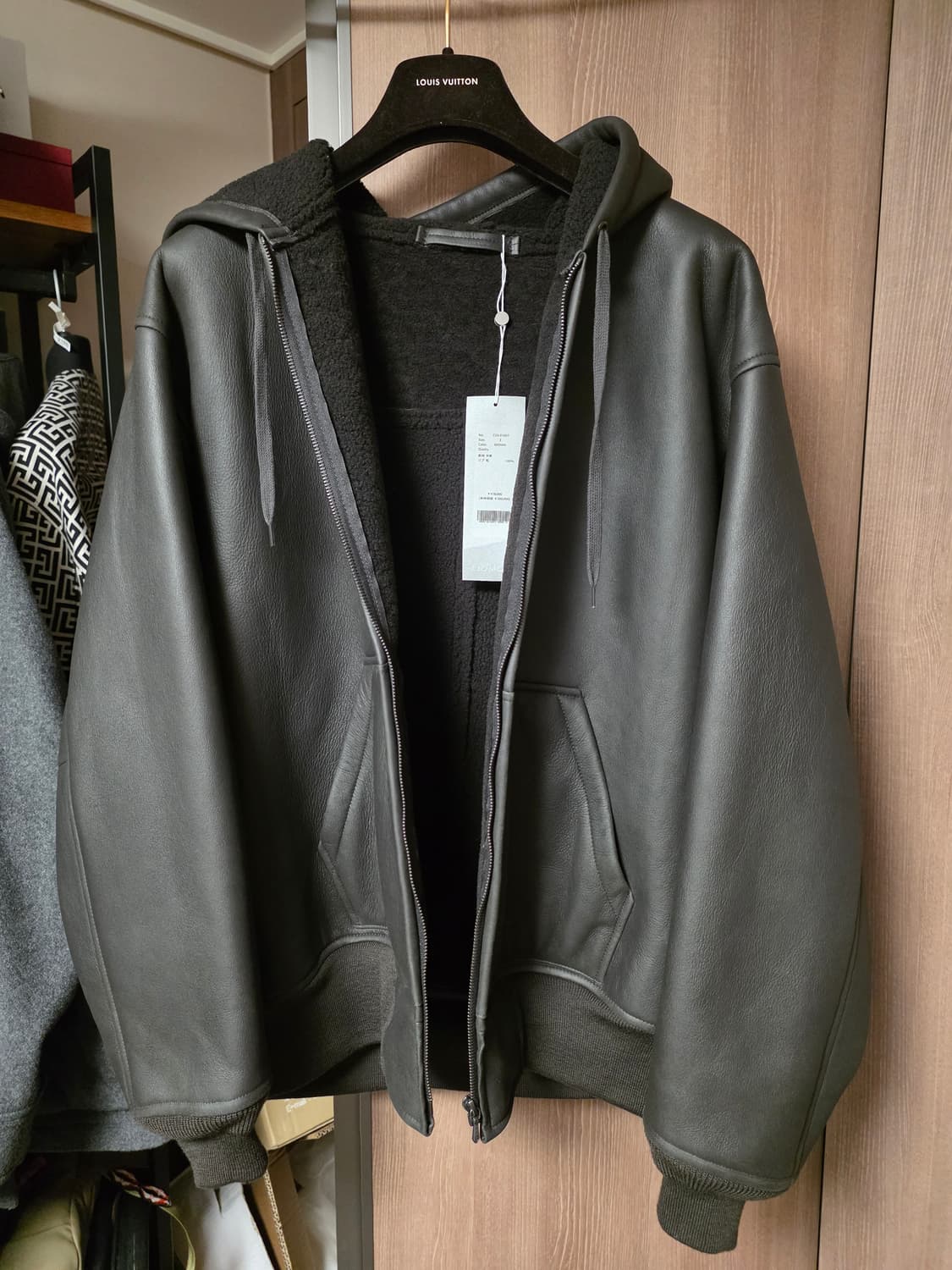 코모리 25AW 양가죽 지퍼 파카 상품이미지7