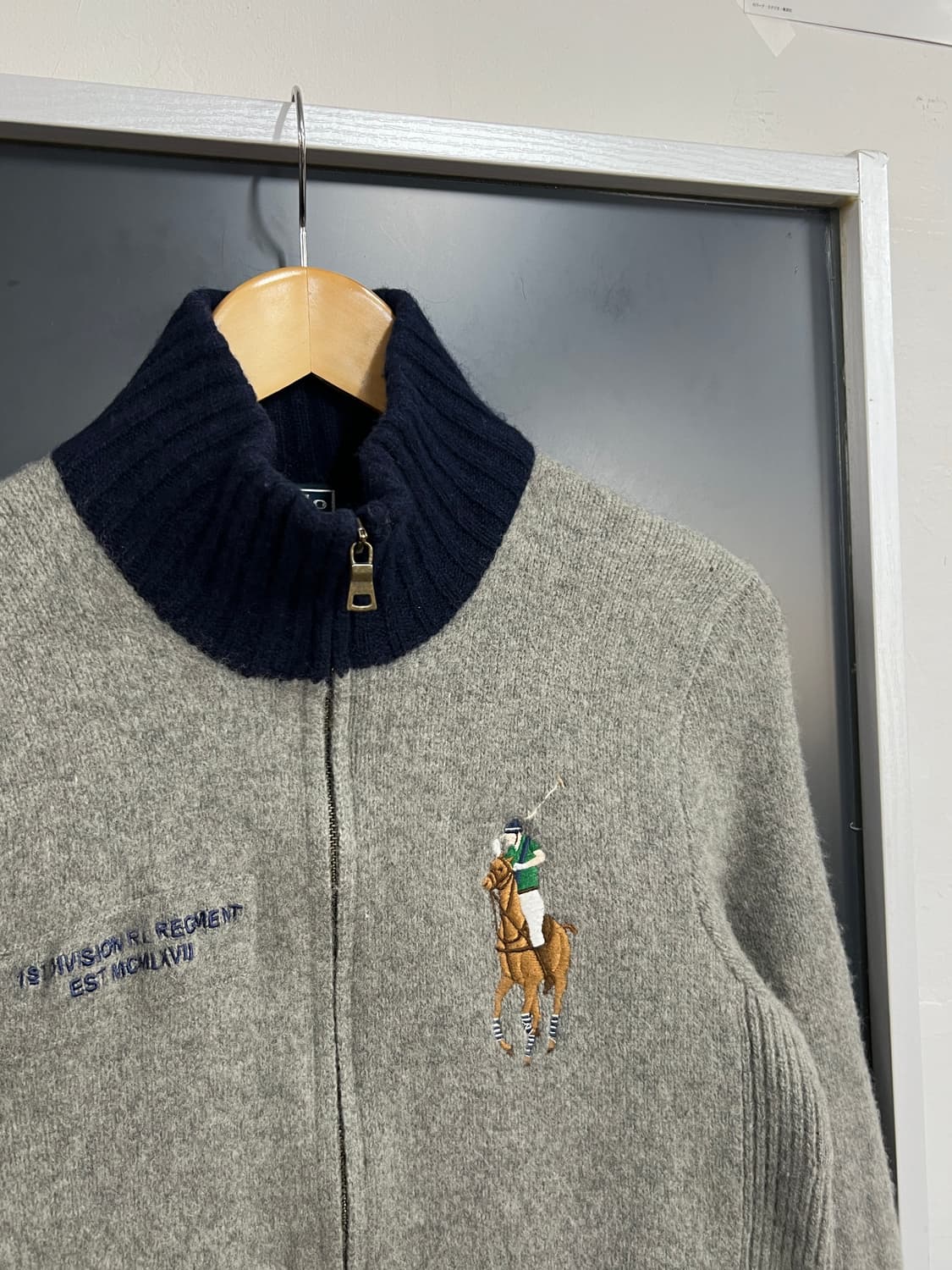 Polo Ralph Lauren 램스울 빅포니 니트 집업 상품이미지2