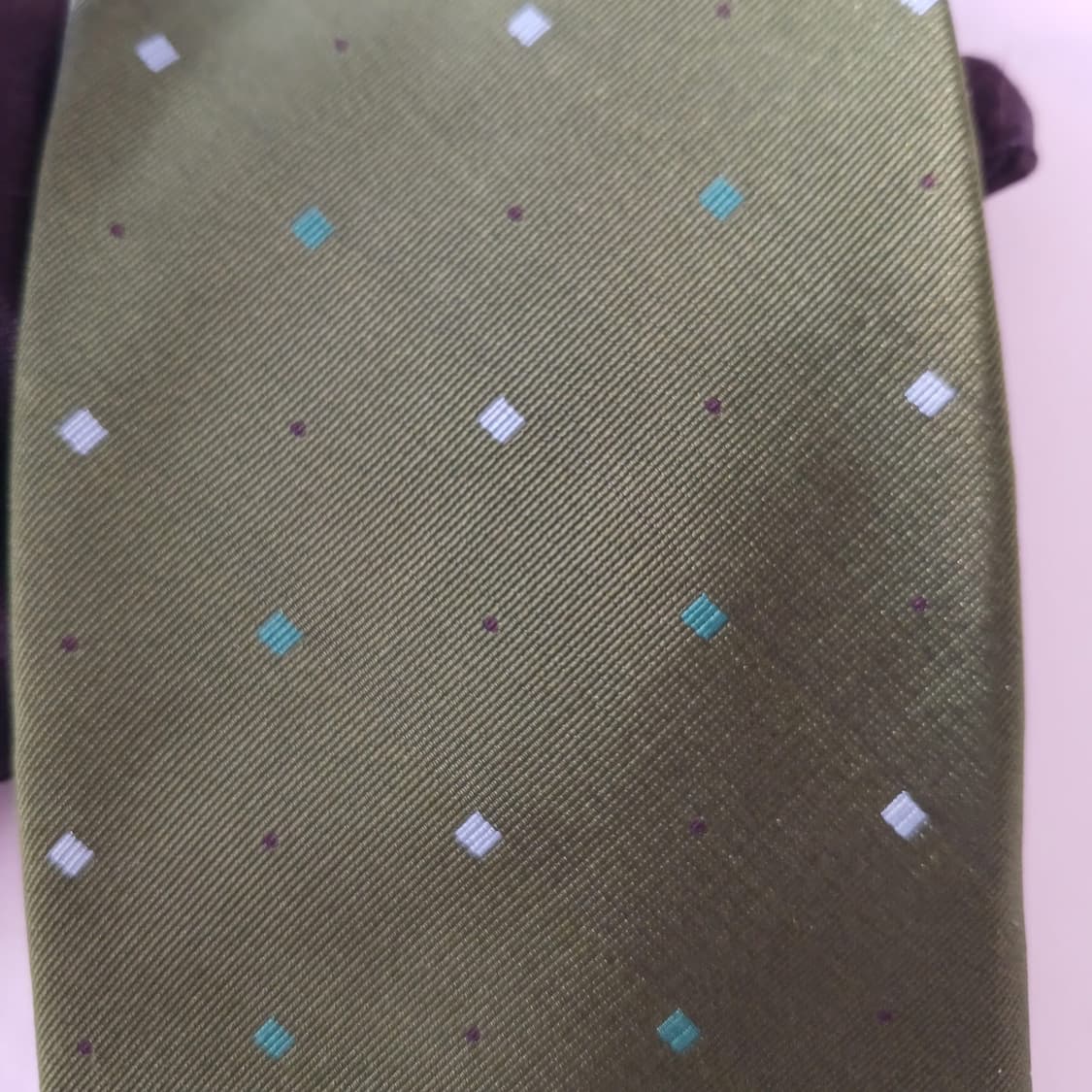 알테아 실크 그린 마이크로 패턴 넥타이 9.9cm A+등급 A19163
 상품이미지7