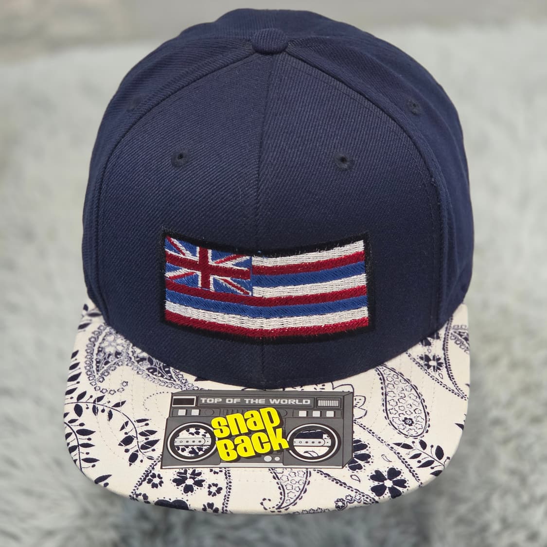 L6-1:탑오브더월드 하와이 플래그 네이비 스냅백(56-59) 상품이미지1