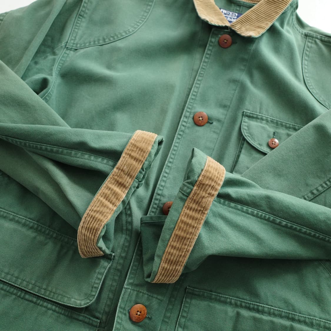 90s 폴로 랄프로렌 모호크 코튼 헌팅 필드 자켓 그린 (M) 상품이미지7