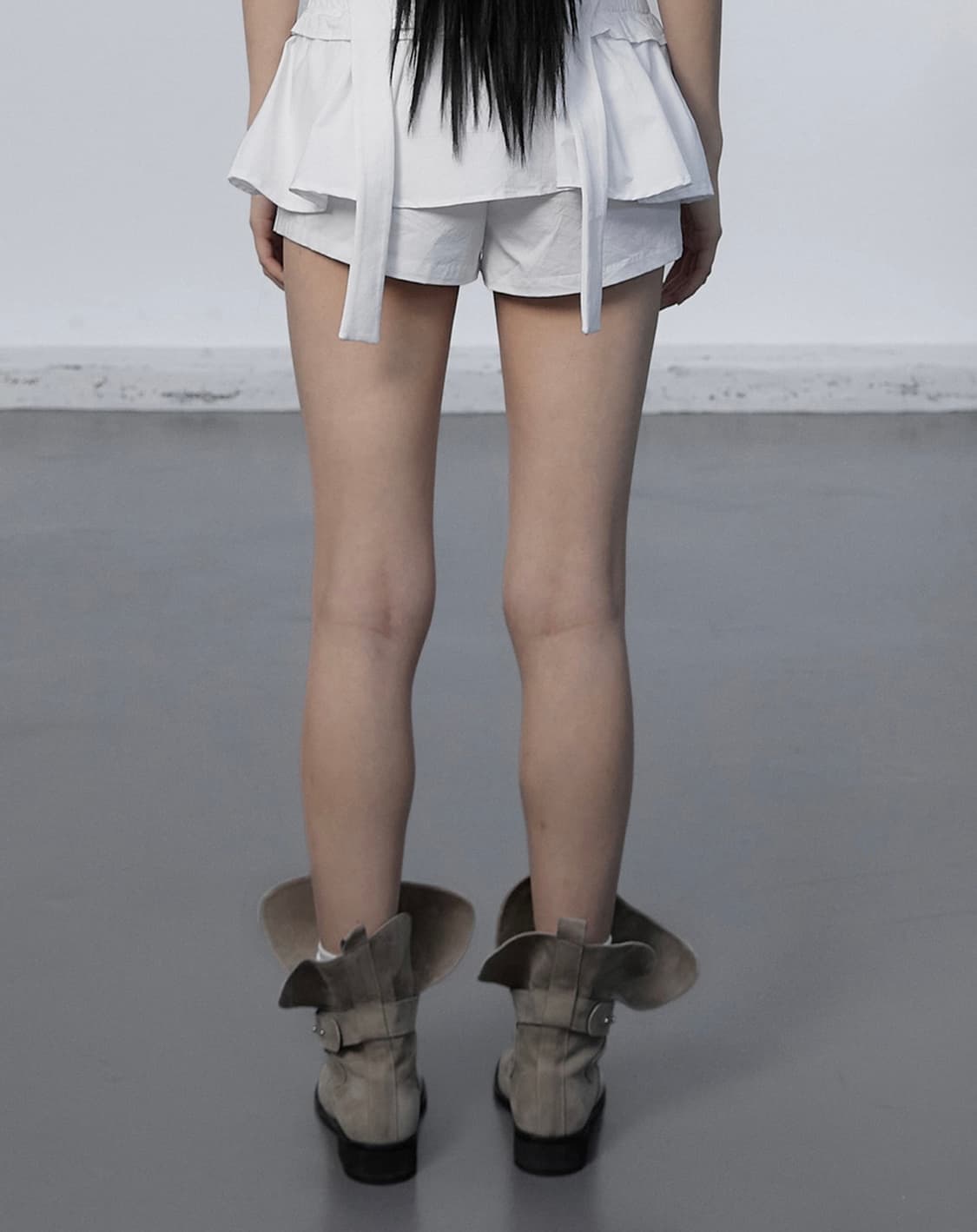 세릭 부츠 CERRIC FOLDING SHORT BOOTS / BEIGE 상품이미지5