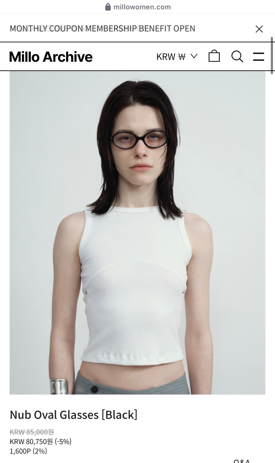 새상품) 밀로 우먼 안경 / 정가 :8.5만 상품이미지7