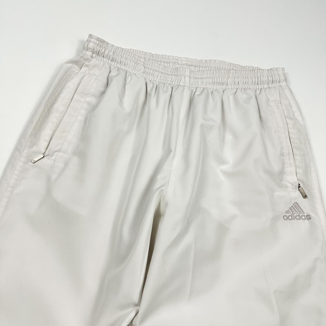 아디다스 오리지널 화이트 우븐 조거팬츠 (M) 상품이미지4
