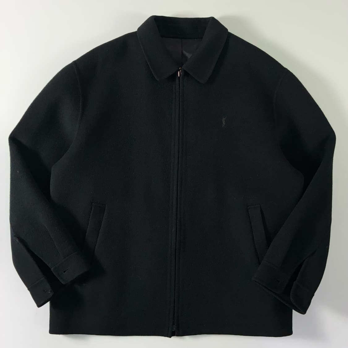 Yves Saint Laurent  입생로랑 블랙 울 블루종 자켓   상품이미지1