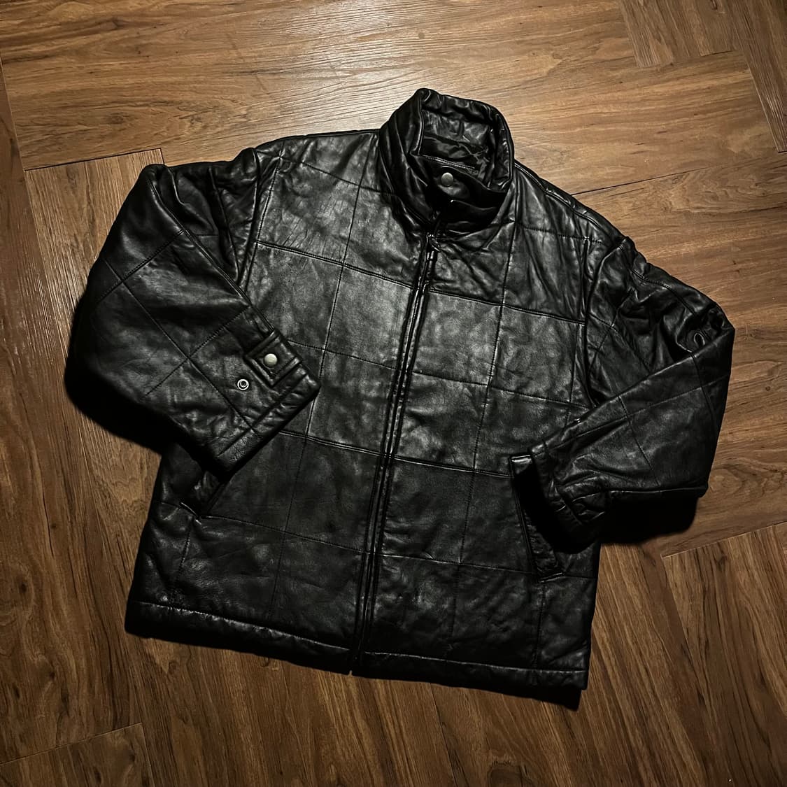 Lambskin Black Padded Jacket XL 상품이미지1