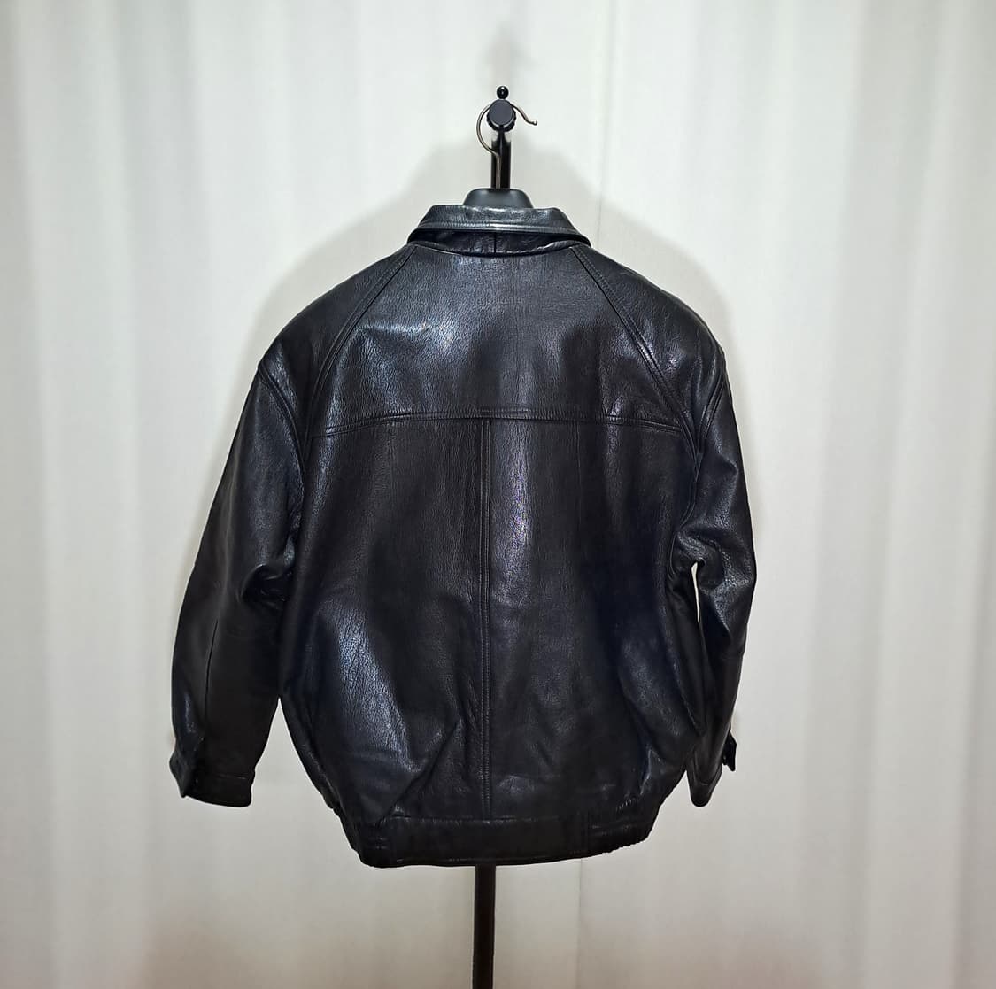 (택포) 레트로 스타일 가죽 봄버 100 B725 상품이미지5