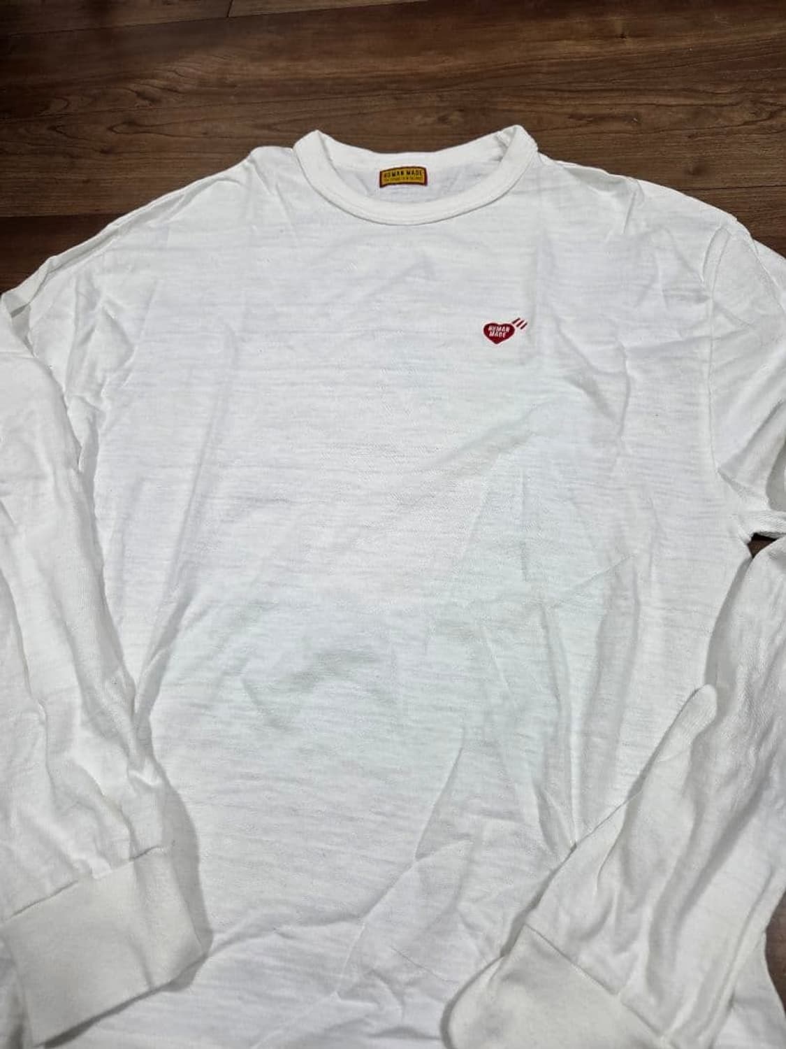 휴먼 메이드 그래픽 롱슬리브 티셔츠 화이트 상품이미지2