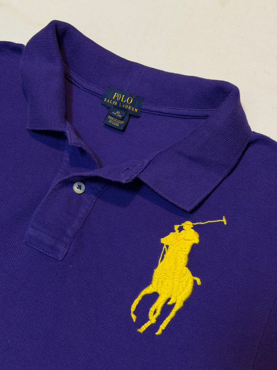 폴로 랄프로렌 빅포니 치프키프 카라티 퍼플 옐로우 상품이미지2