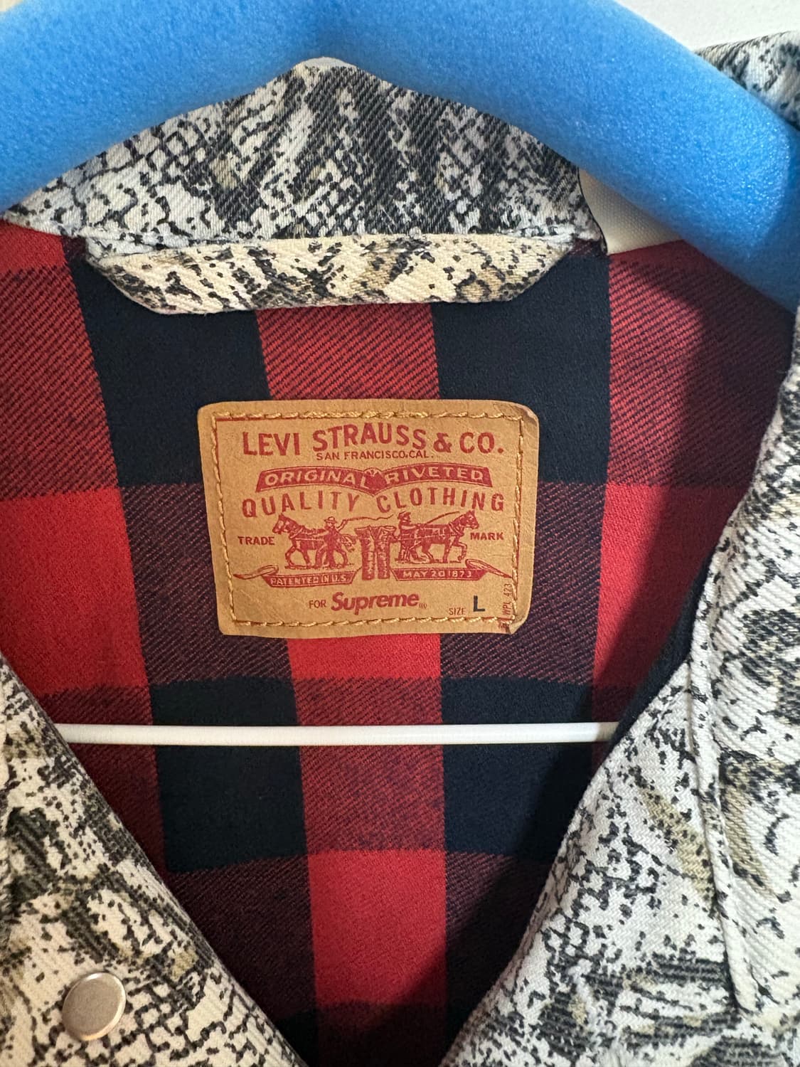 슈프림 리바이스 뱀피 트러커 자켓 L 상품이미지2