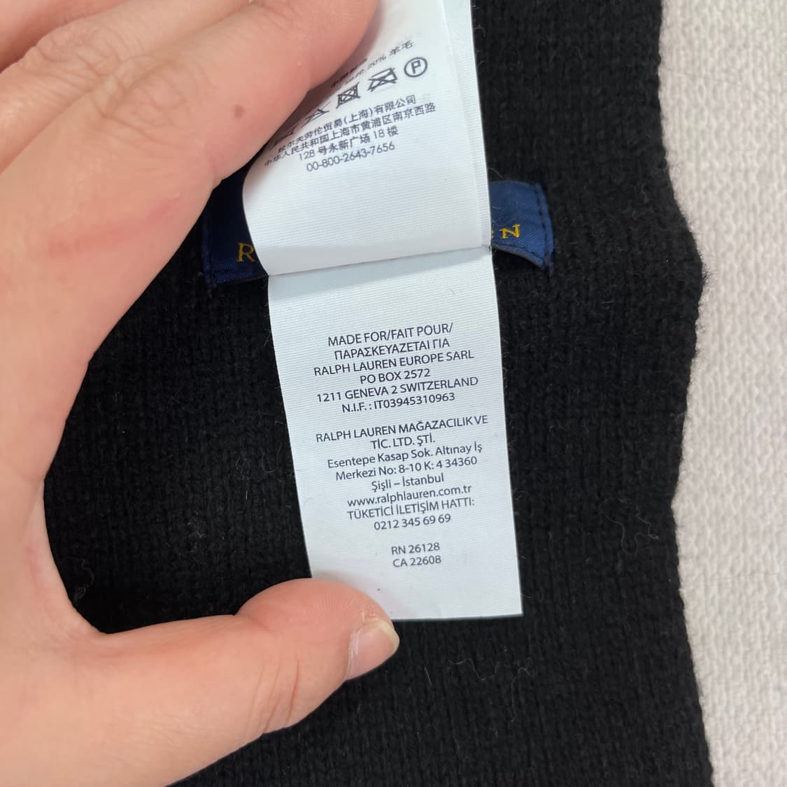 폴로랄프로렌 빅베어 울 머플러 상품이미지5