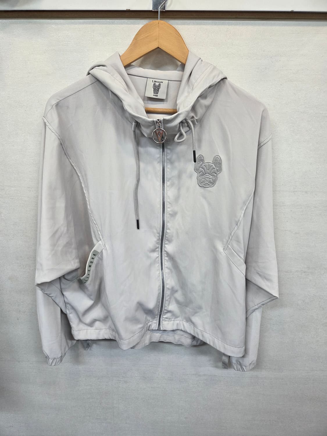 라이프워크 새틴 실리콘 와펜 후드 자켓 프리 상품이미지1