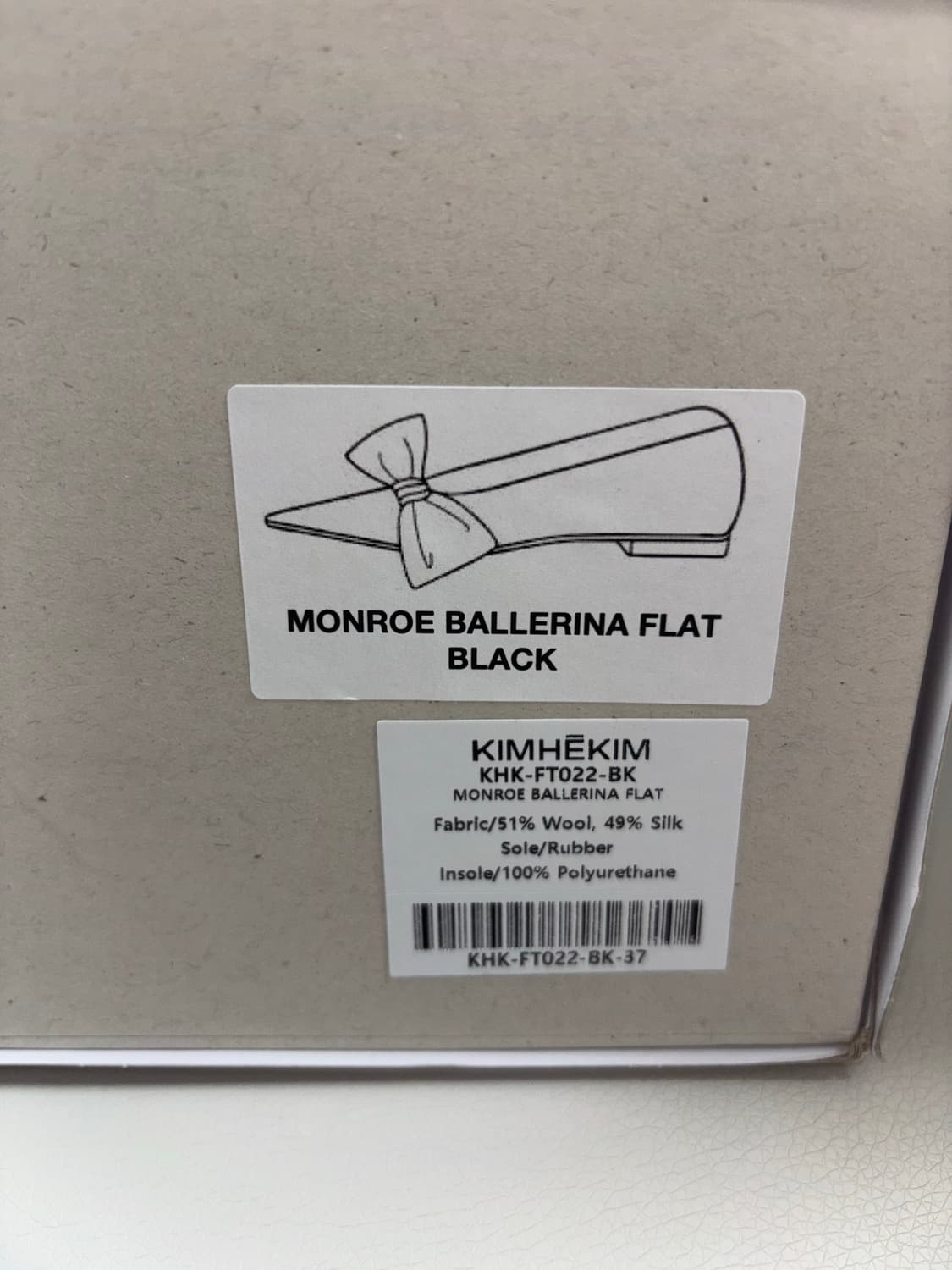 [새상품]김해김 먼로 발레리나 플랫 슈즈 (블랙) 37  상품이미지6