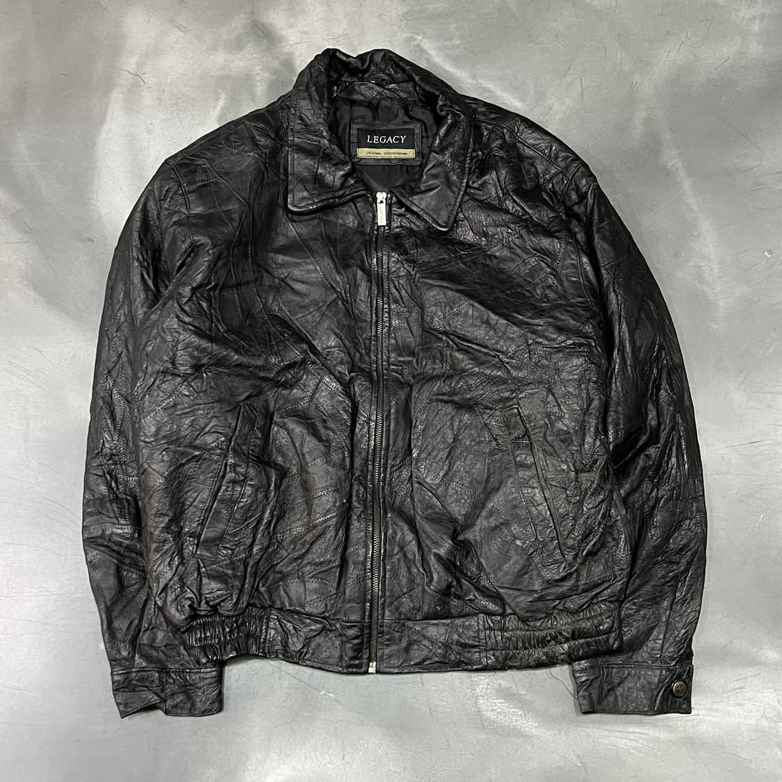  레가시 리얼레더 스티치 봄버 자켓 y14990 상품이미지1