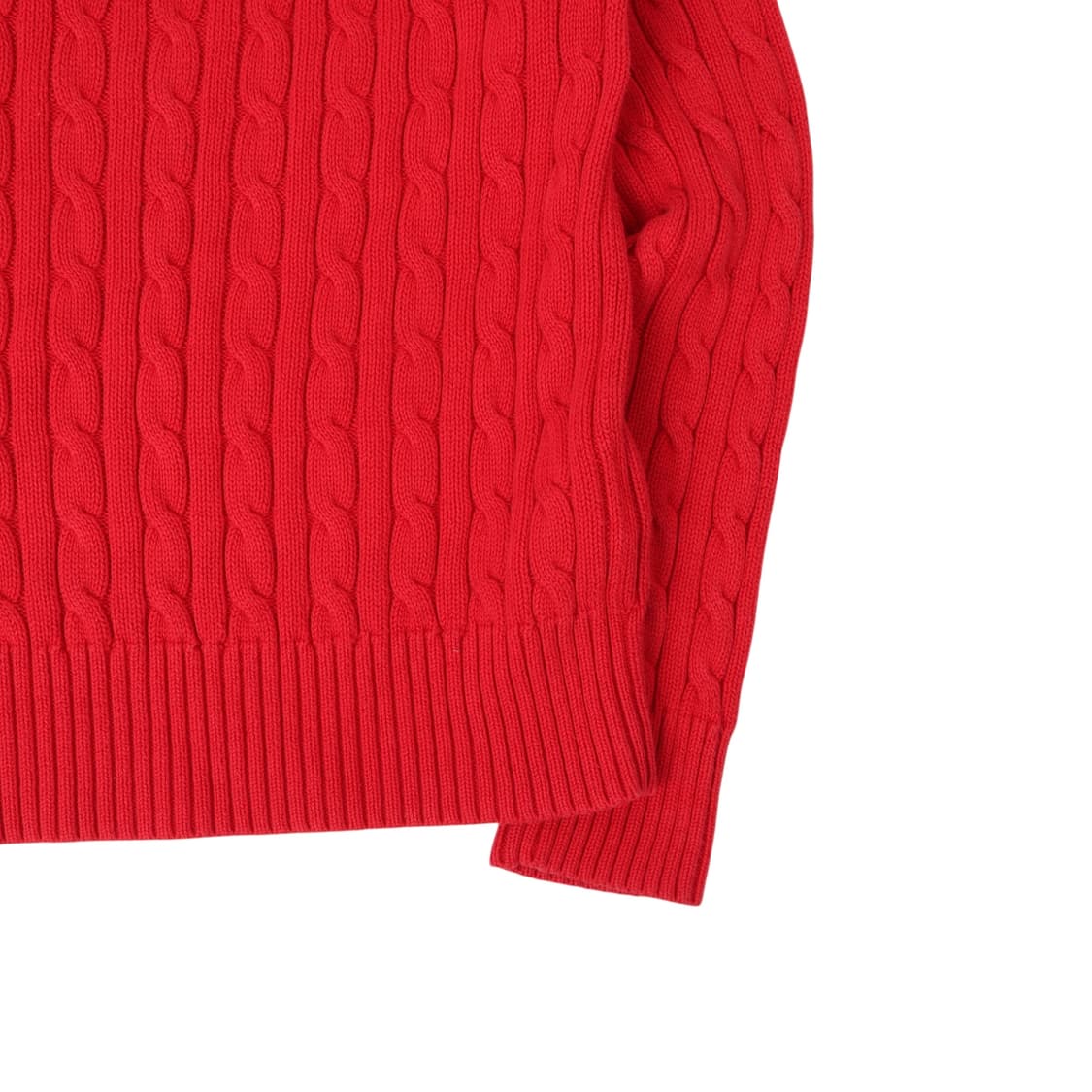 폴로 랄프로렌 레드 버튼업 케이블 니트 상품이미지4