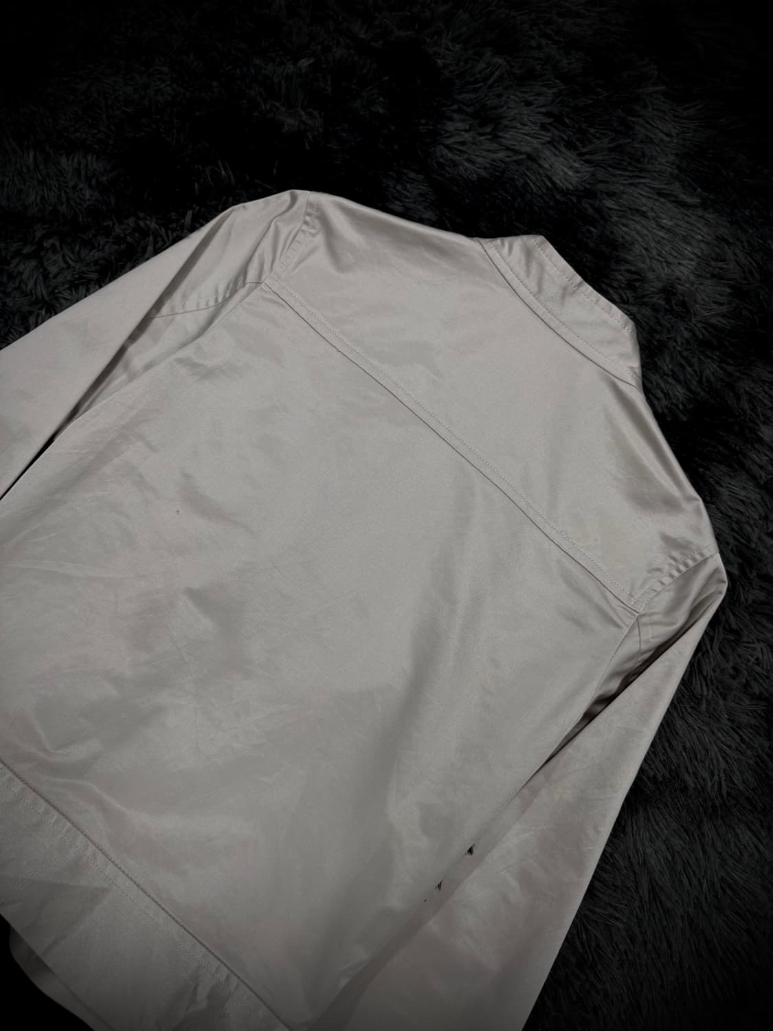 아이보리 노카라 버클 디테일 자켓 상품이미지6