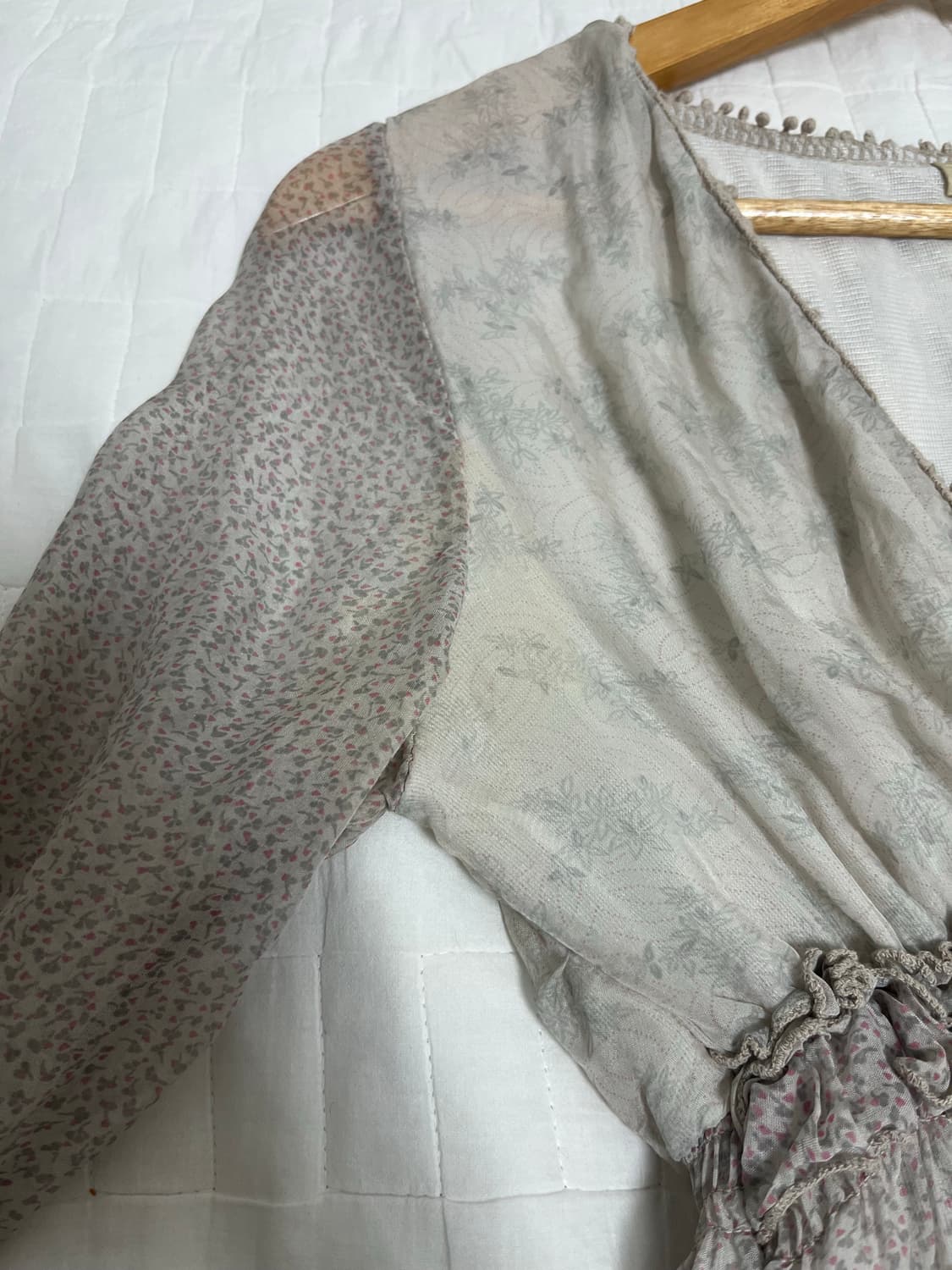 연보라 실크 원피스  상품이미지3