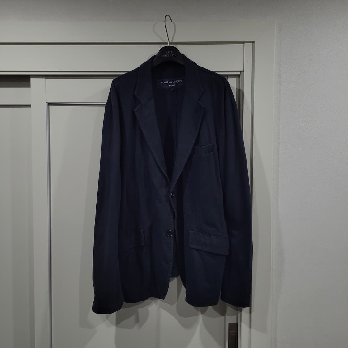 꼼데가르송 옴므 체크 블럭 자켓 L 상품이미지3