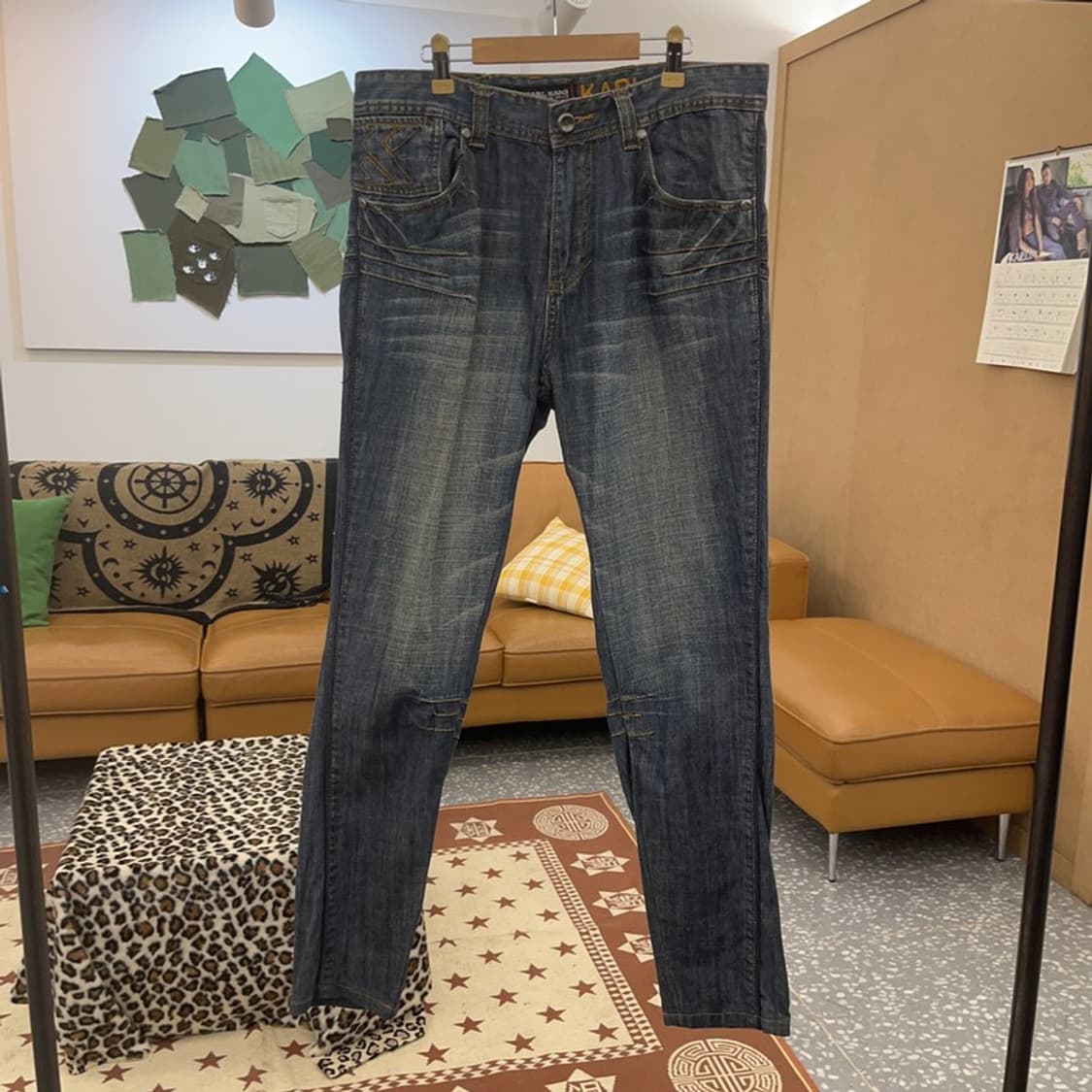 칼 카니 올드스쿨 스트릿 빈티지 백패치 데님팬츠 92 C09068 상품이미지4