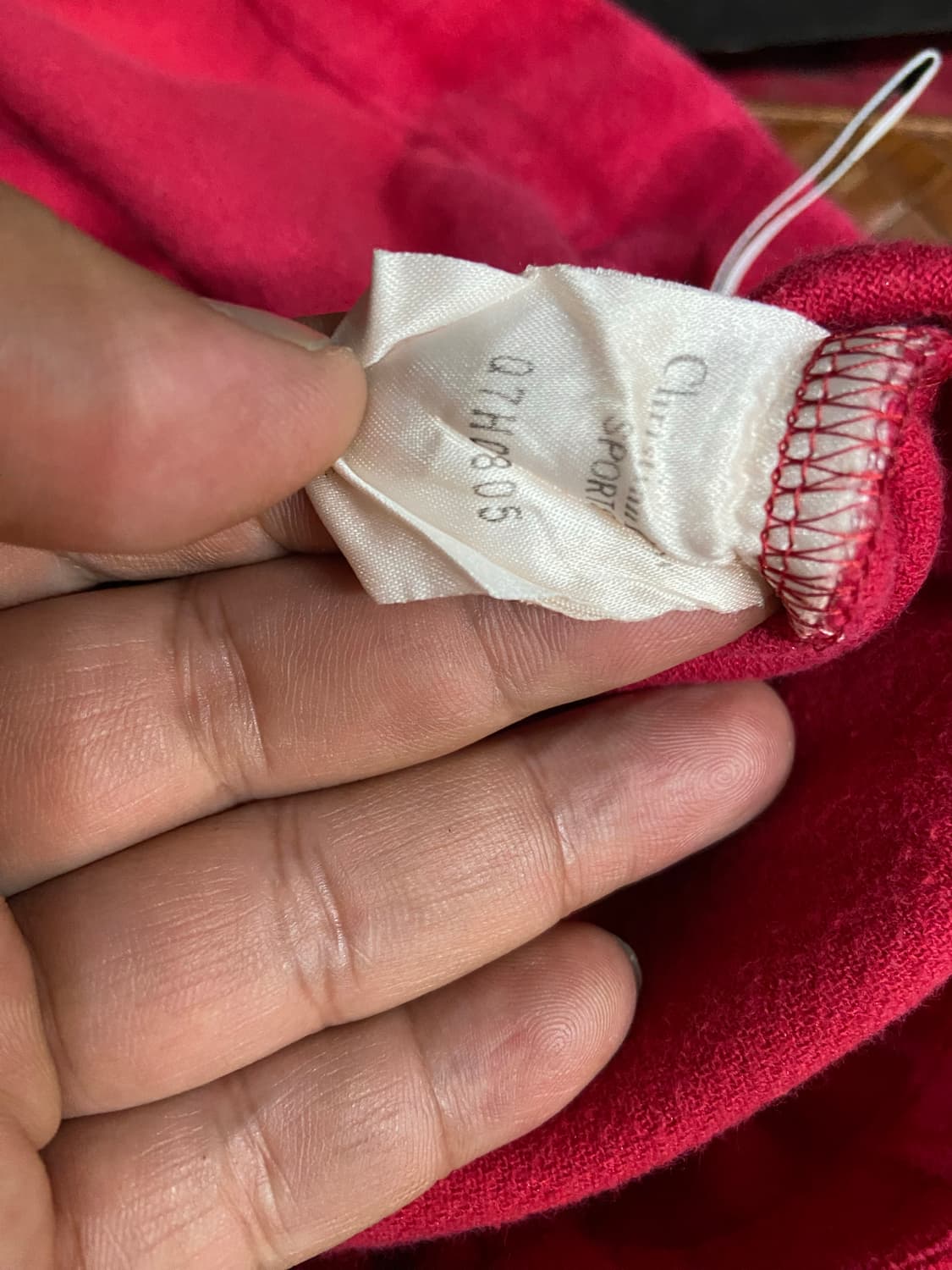 90s Christian Dior 크리스찬 디올 테리 원단 팬츠 상품이미지5