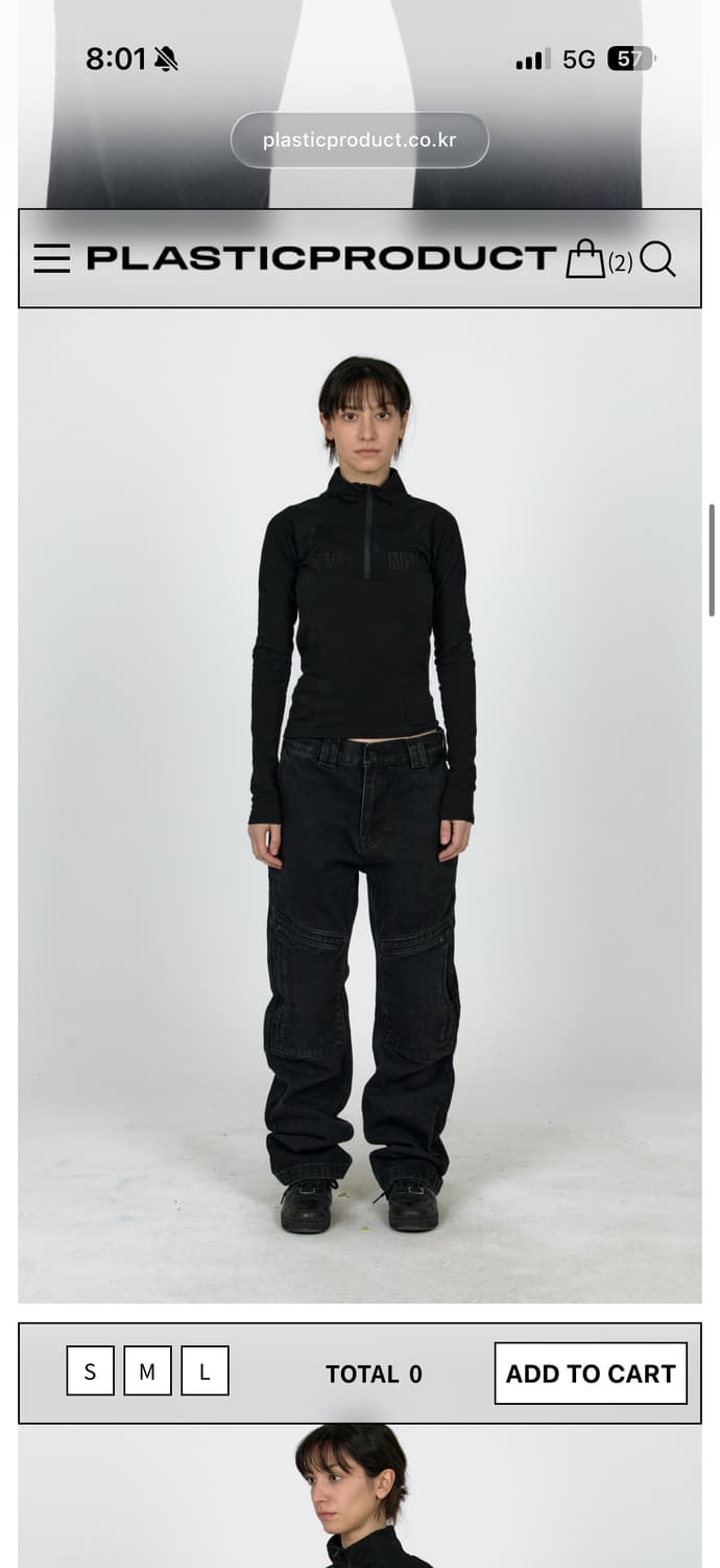 플라스틱프로덕트 REVEALED POCKET PANTS 블랙 L 상품이미지3