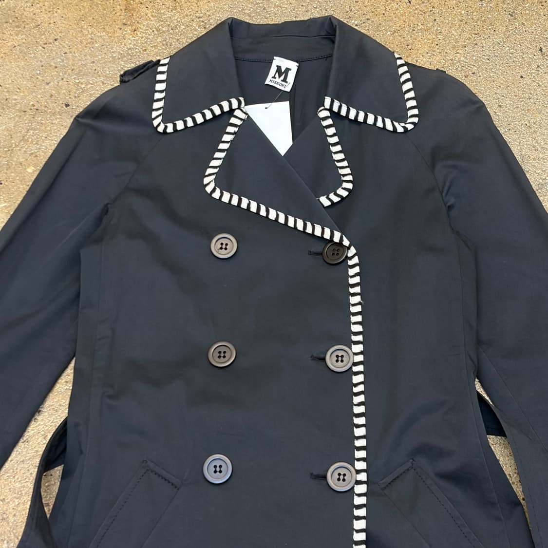 빈티지 미쏘니 하프 트렌치 코트  상품이미지2