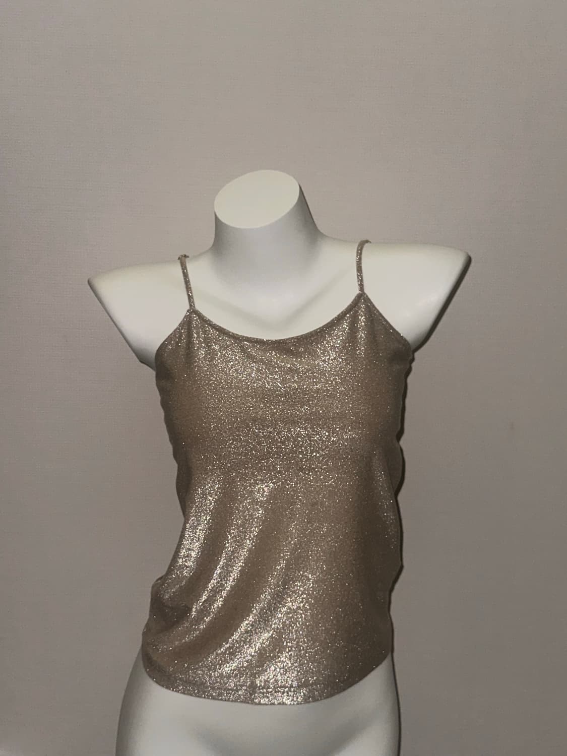 빈티지 글리터 펄 캡내장 슬리브리스 상품이미지1