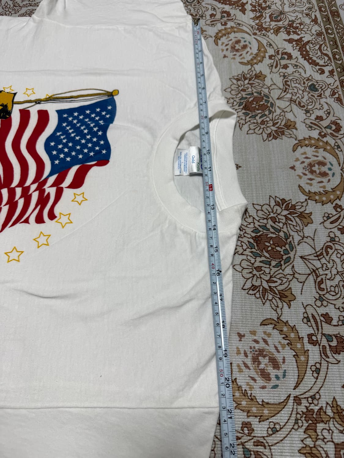 USA빈티지 성조기 반팔티 L 상품이미지6