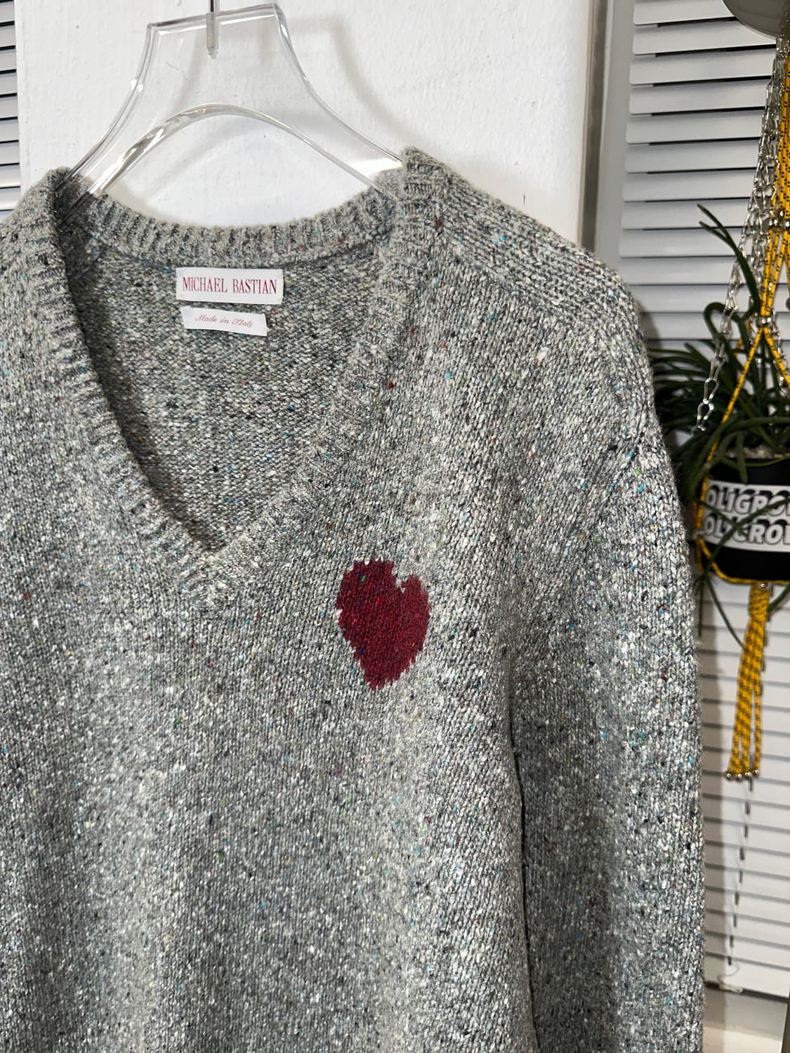 MICHAEL BASTIAN 브이넥 패치 니트 (48) 상품이미지1