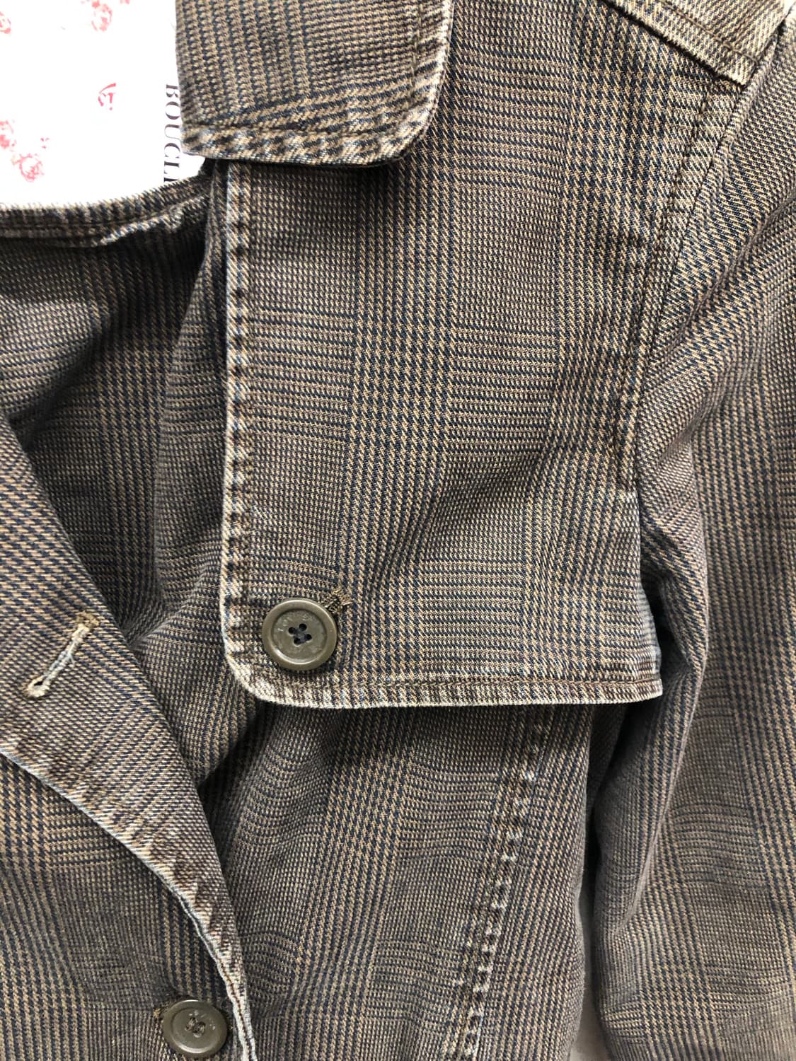 리바이스 체크 벨티드 더블 자켓 상품이미지3