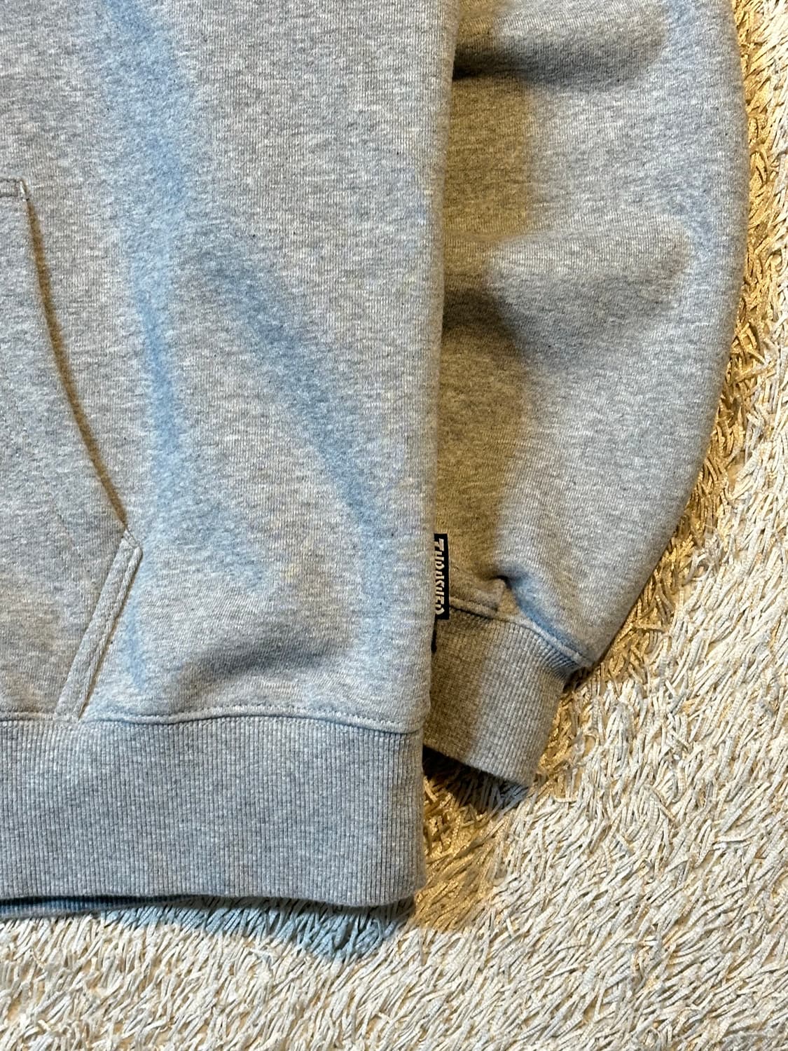 트레셔 THRASHER 플레임 로고 후드티 그레이 상품이미지3