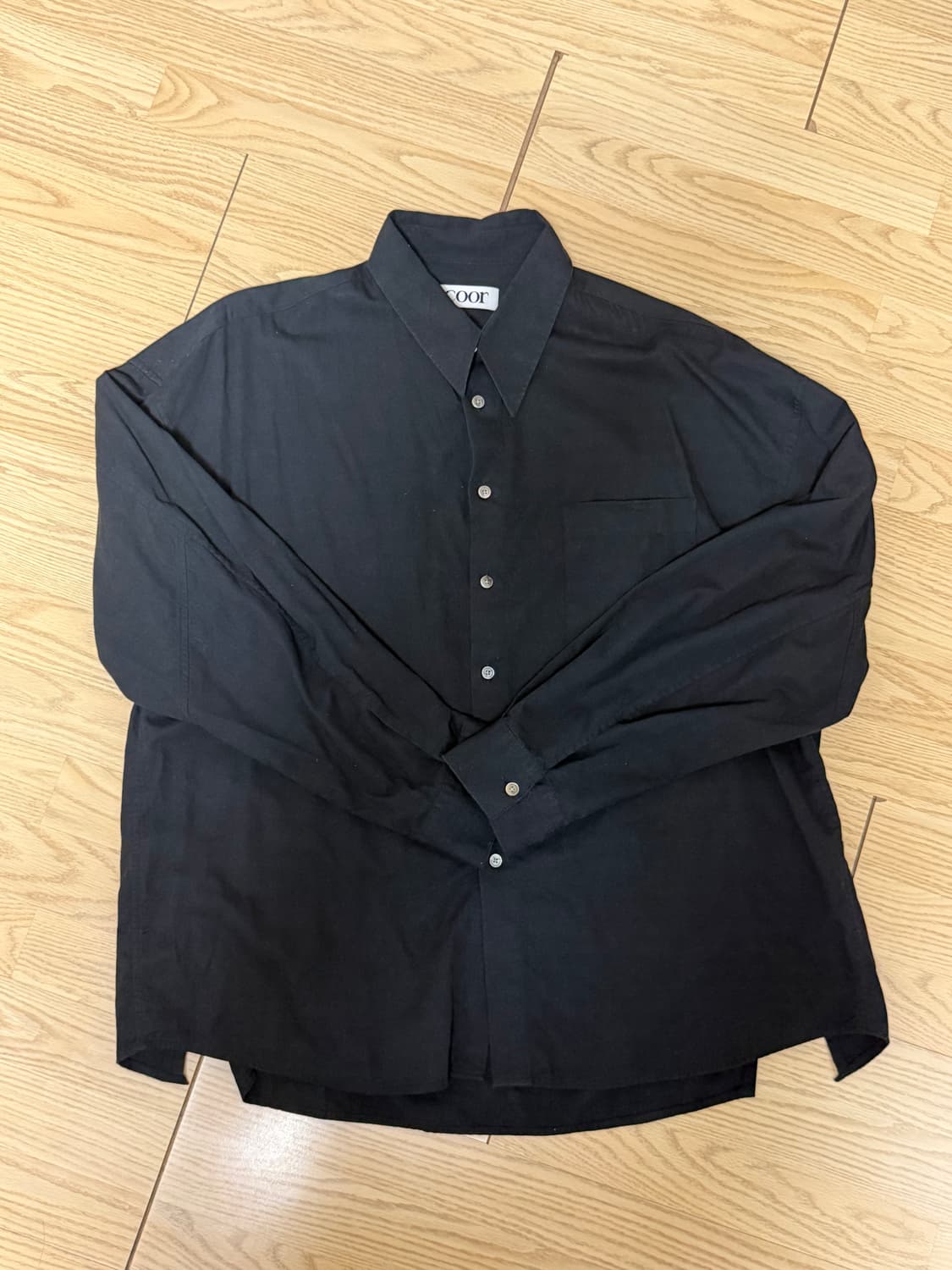 쿠어 오버사이즈 사이드 슬릿 셔츠 상품이미지1