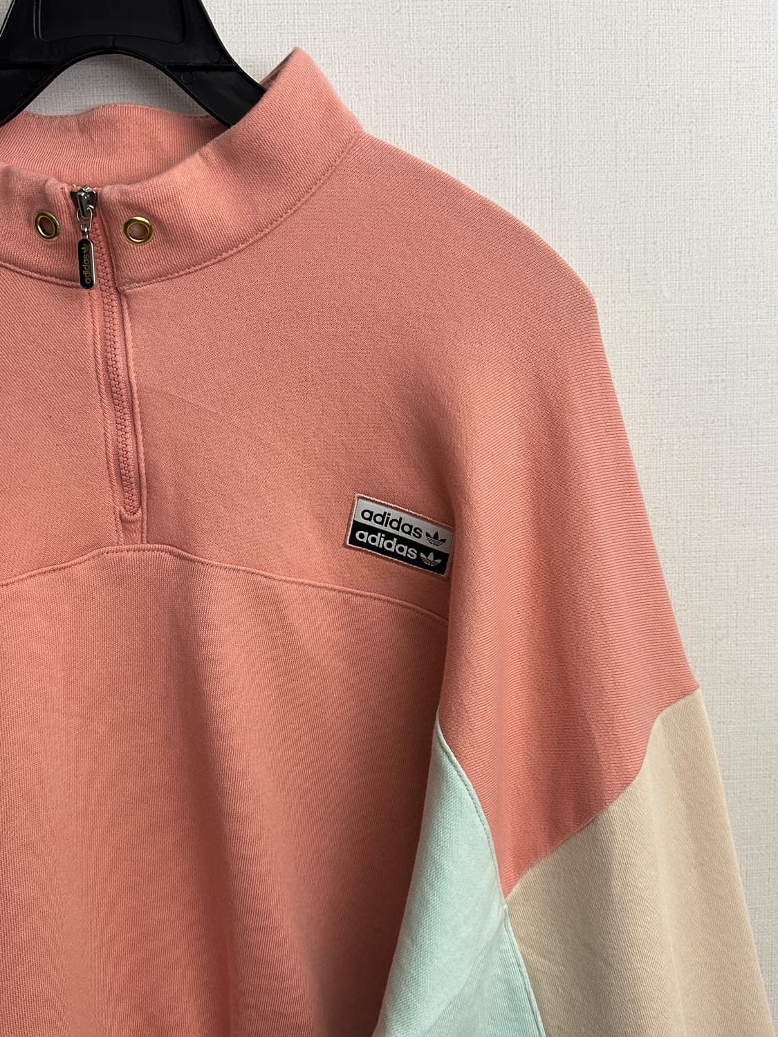 Adidas 컬러 블록 크롭 하프 집업 상품이미지9