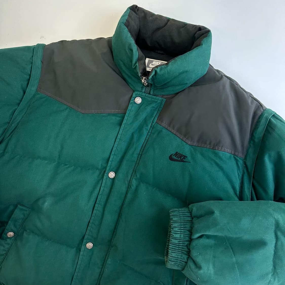 나이키 90‘s 삼나스포츠 컨버터블 그린 다운 패딩 상품이미지4