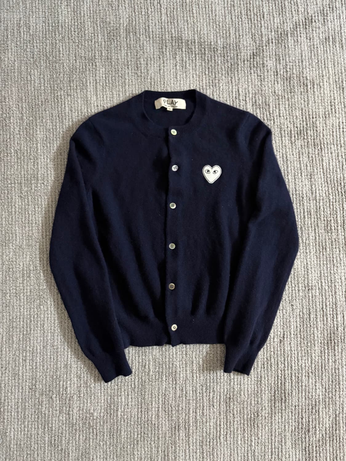 꼼데가르송 여성 가디건 화이트와펜 상품이미지1